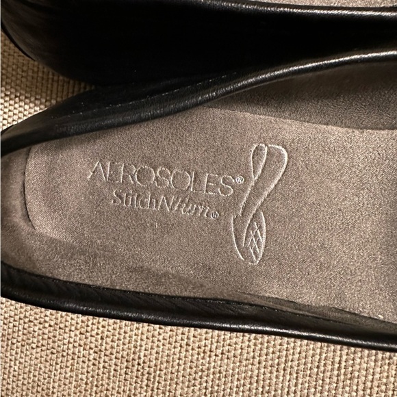 Aerosoles Dubious Leather Ring Strap Detail StitchNTurn Loafers Flats Slip On - Picture 12 of 13